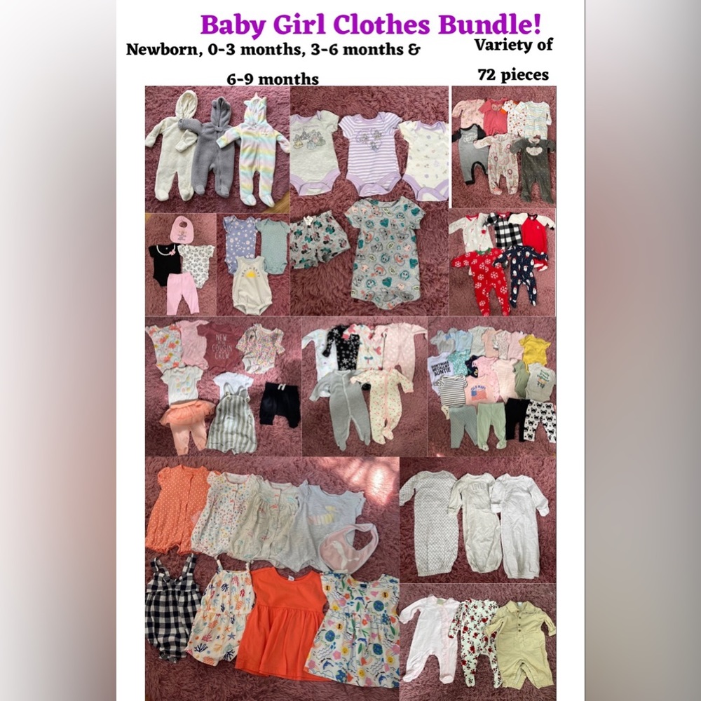 Bundle of Baby Girl Clothes